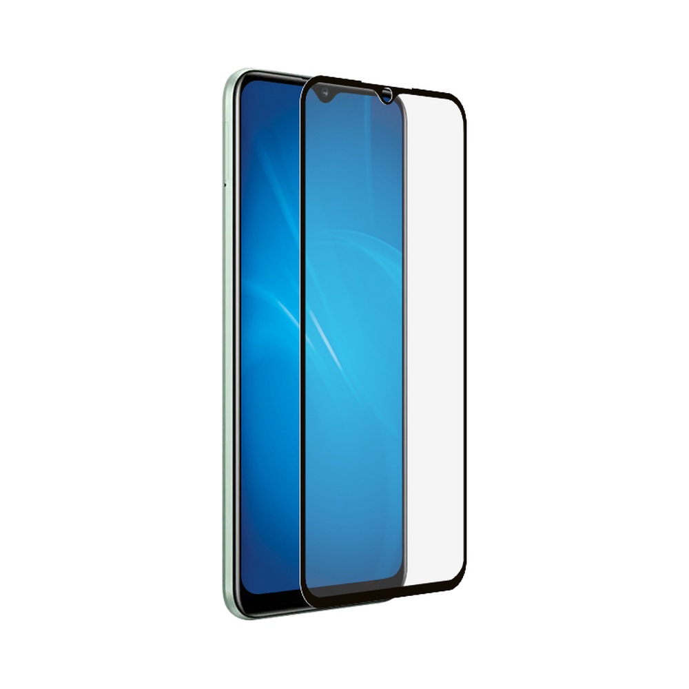Закаленное стекло для Realme Narzo 50i/50A DF rmColor-20 (black)