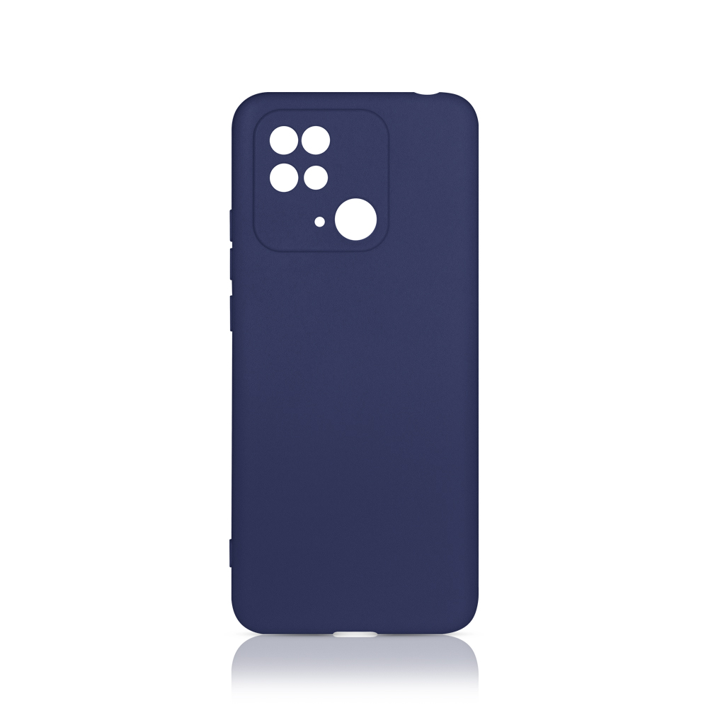 Силиконовый чехол для Xiaomi Redmi 10C DF xiCase-64 (blue)