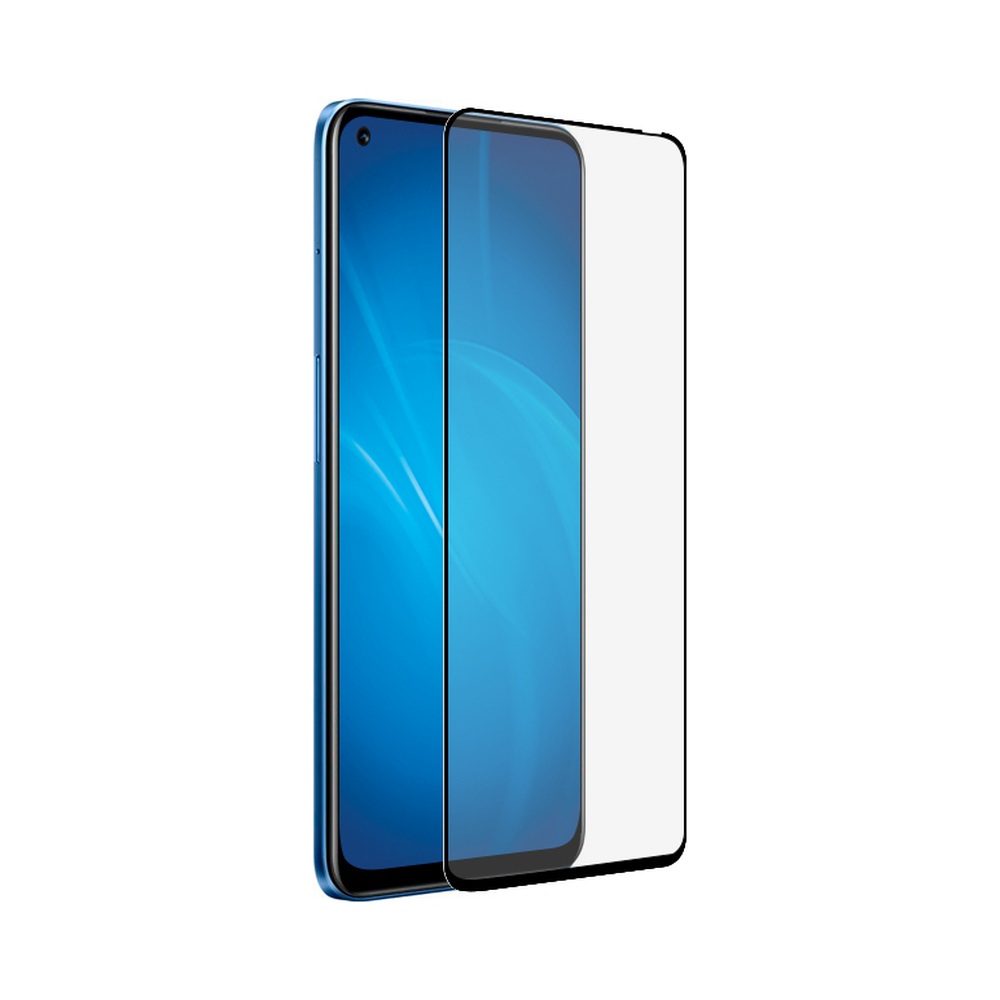 Закаленное стекло для Realme Narzo 30 (5G)/Realme 8 (5G) DF (black)