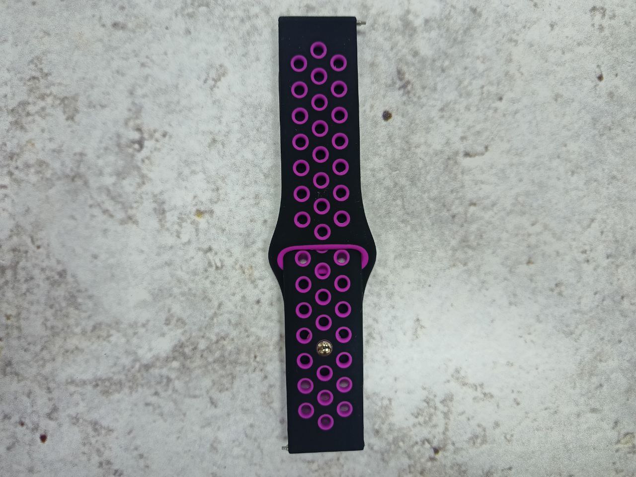 Ремешок Sport силиконовый 20мм (Black Purple)