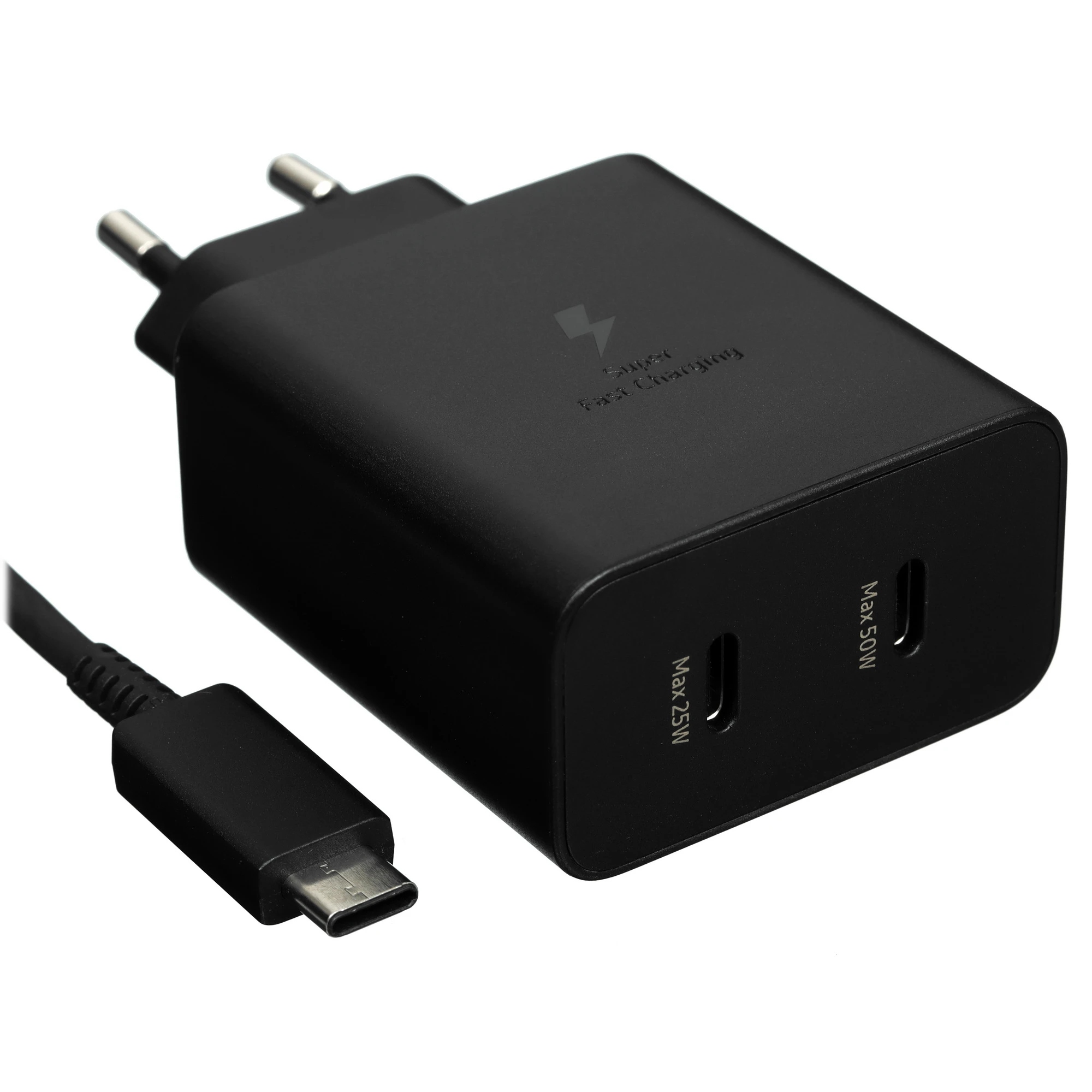 Зарядное устройство Samsung 50W Duo c кабелем USB Type-C 1.8М