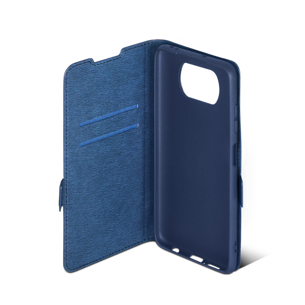 Чехол с флипом для Poco X3/X3 Pro DF poFlip-02 (blue)