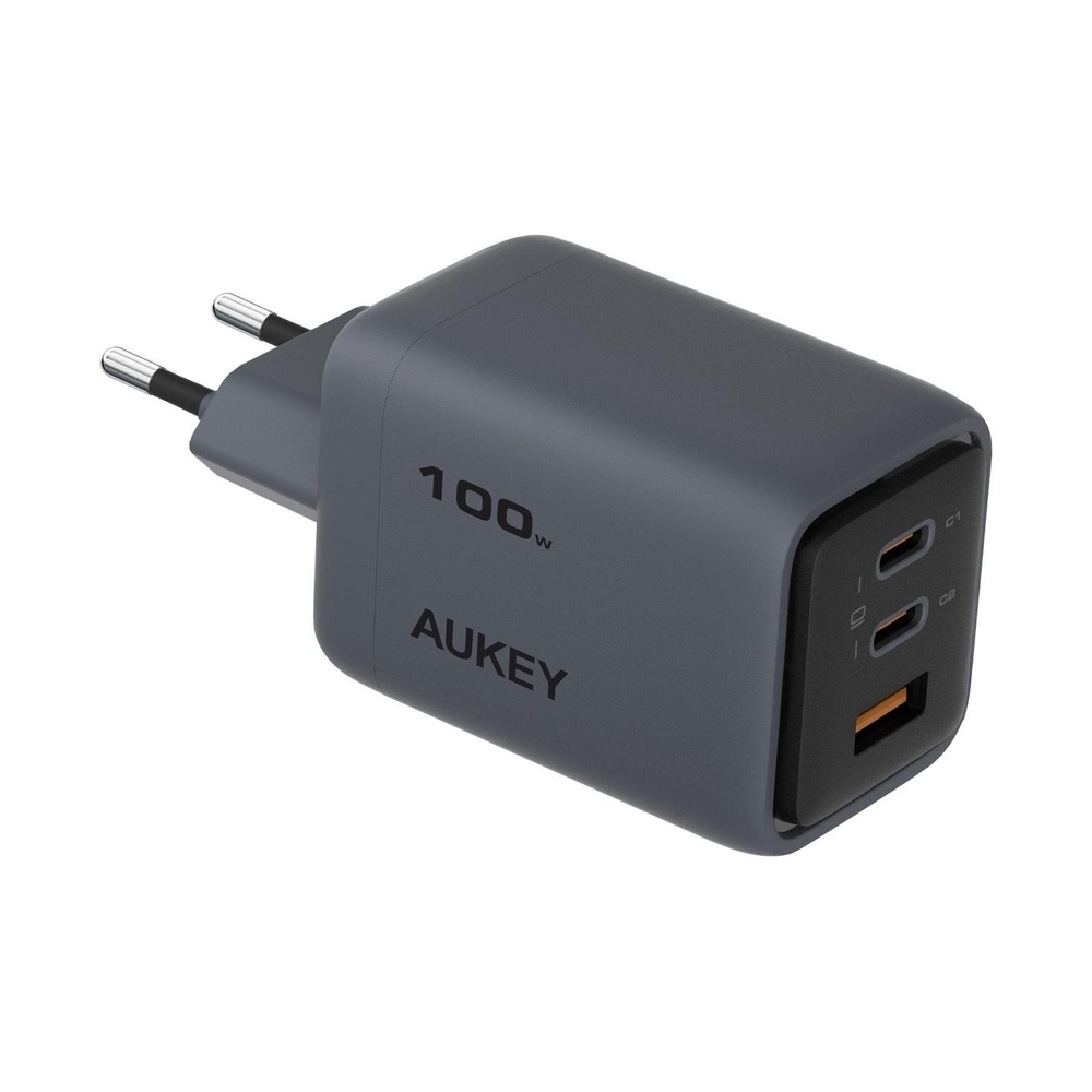 Зарядное устройство Aukey Comet Mix 100W 2C+A  Gray