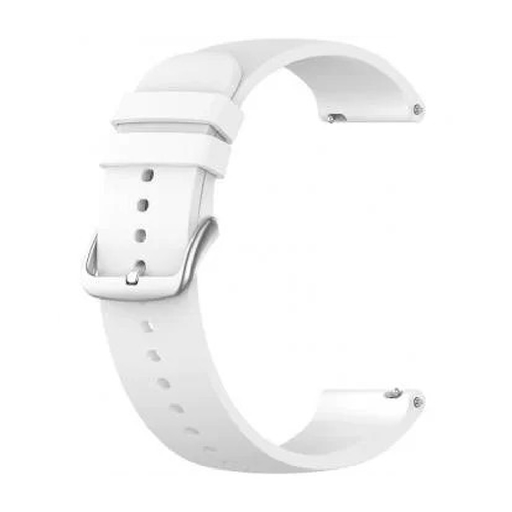 Ремешок силиконовый без кнопки 20мм (White)