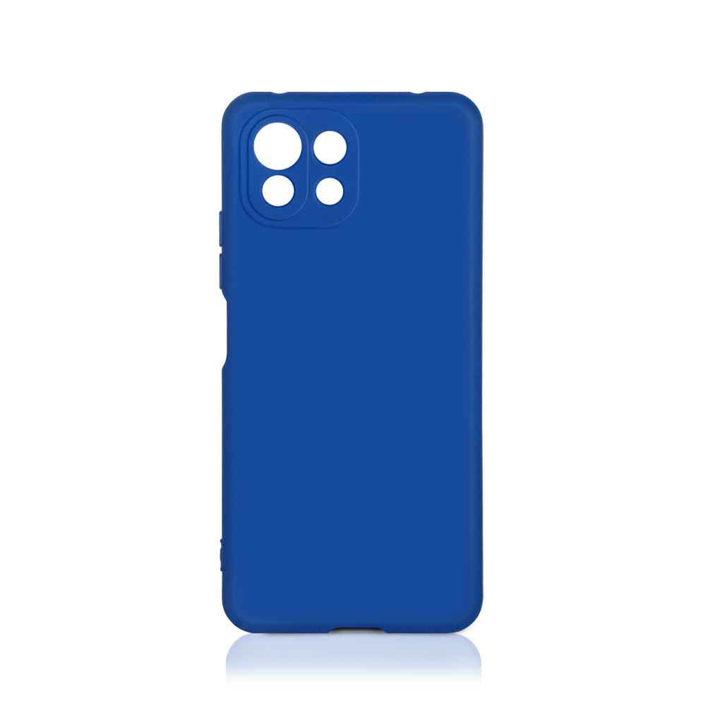 Силиконовый чехол для Xiaomi Mi 11 Lite DF (blue)