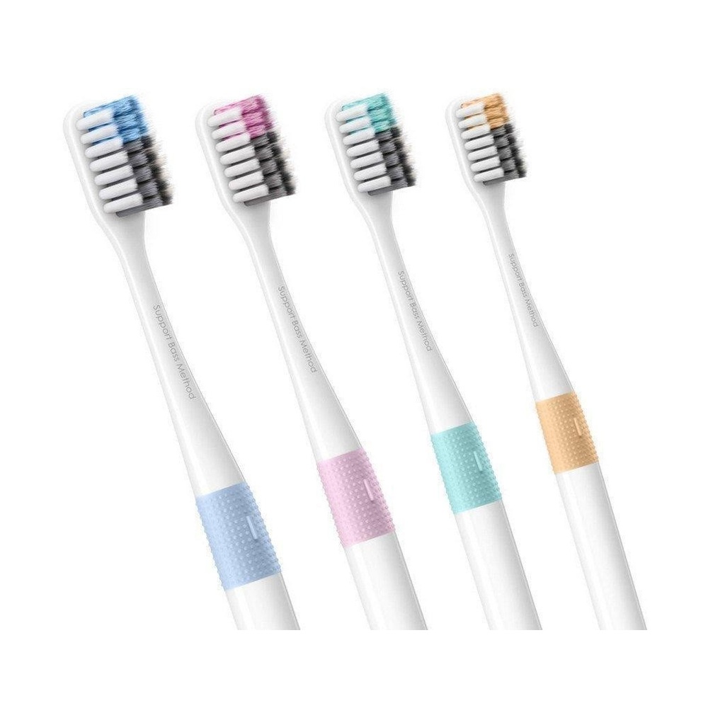 Набор зубных щеток Bass Soft Toothbrush (4pcs/Pack)