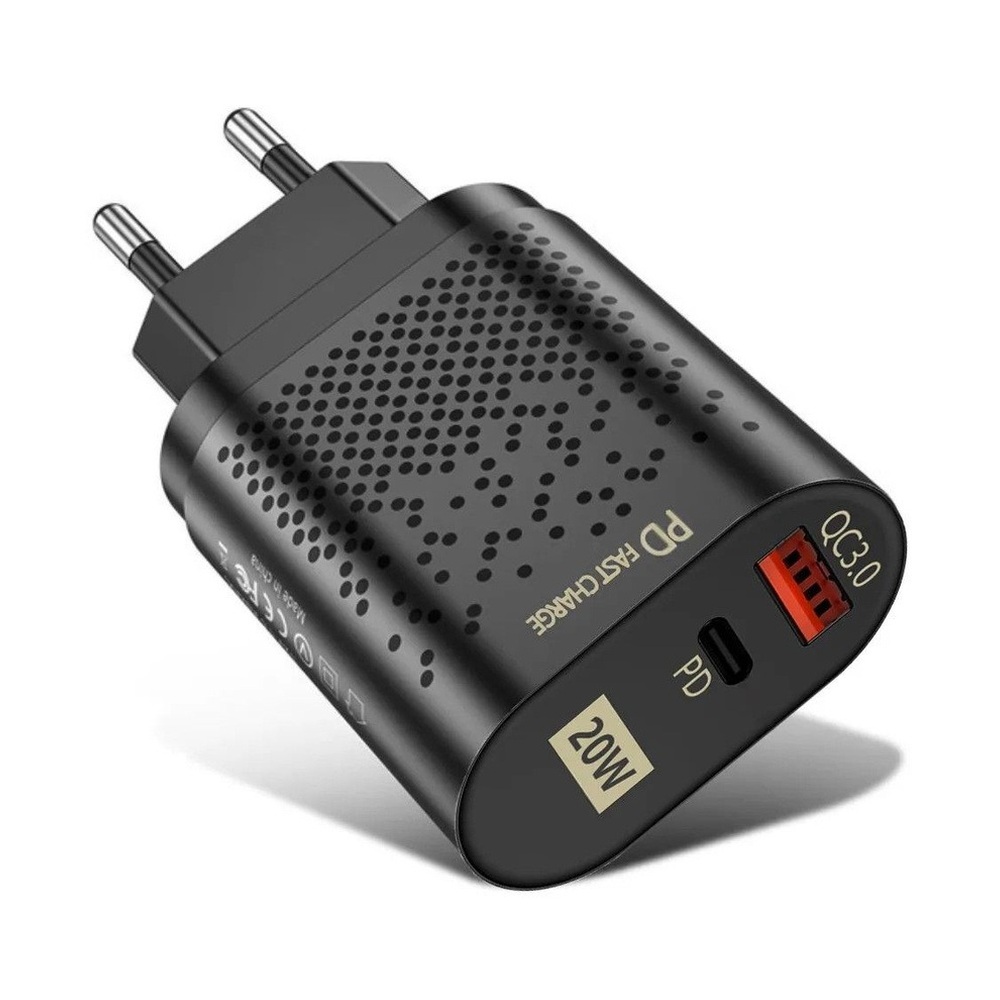 Зарядное устройство BK-384 USB + Type-c 20W