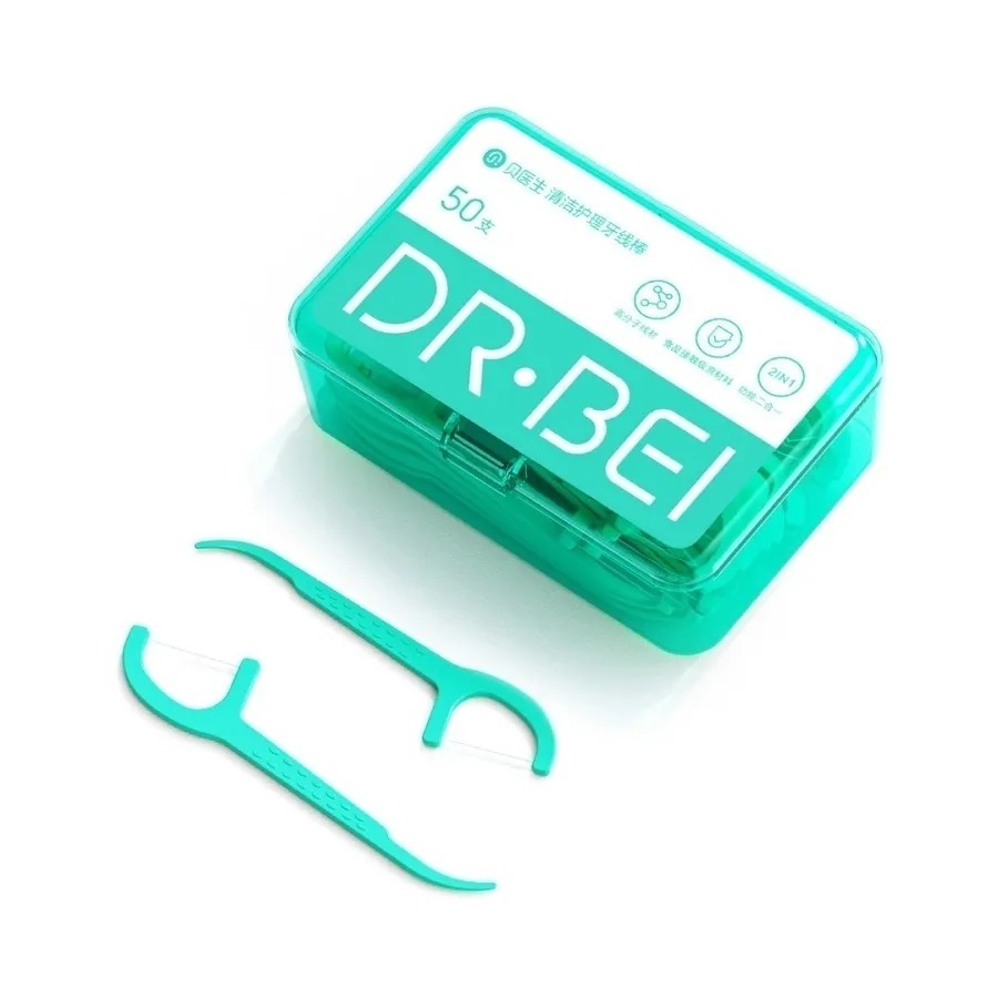 Зубная нить DR.BEI Dental Floss Pick 50шт.