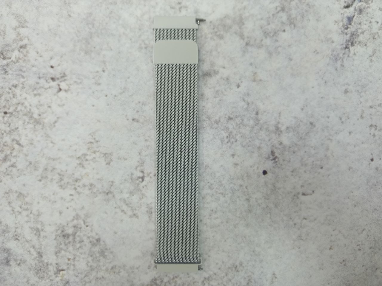 Сменный браслет металический миланская петля 22мм(Серый)