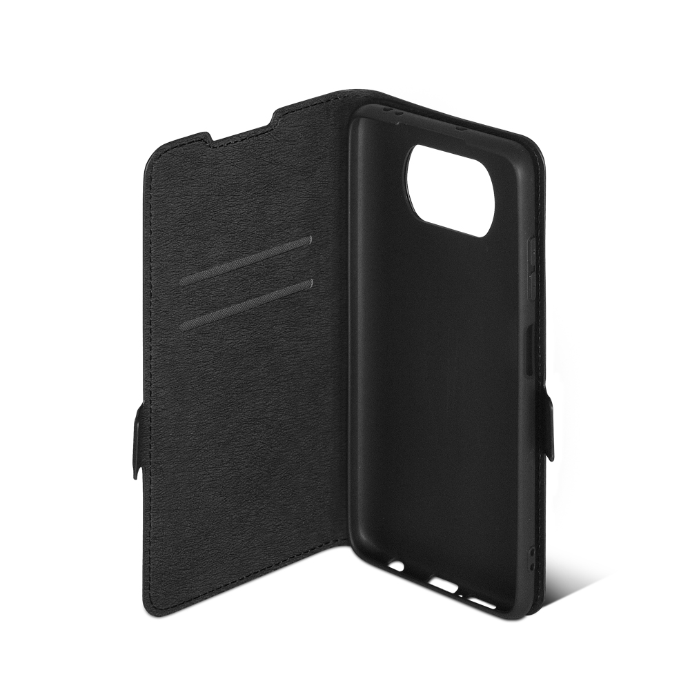 Чехол с флипом для Poco X3/X3 Pro DF poFlip-02 (black)