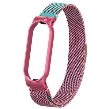 Ремешок миланский с магнитом для Mi band 5 Two-color powder blue