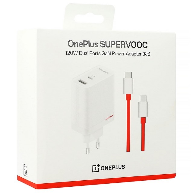 Зарядное устройство OnePlus Supervooc USB+Type-C 120W (EU) + кабель (оригинал)