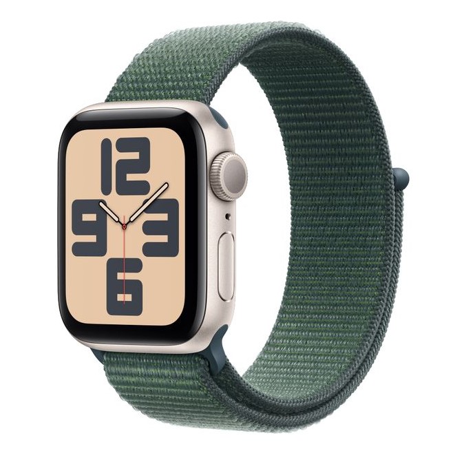 Apple Watch SE 2024 40mm Starlight Green Sport Loop