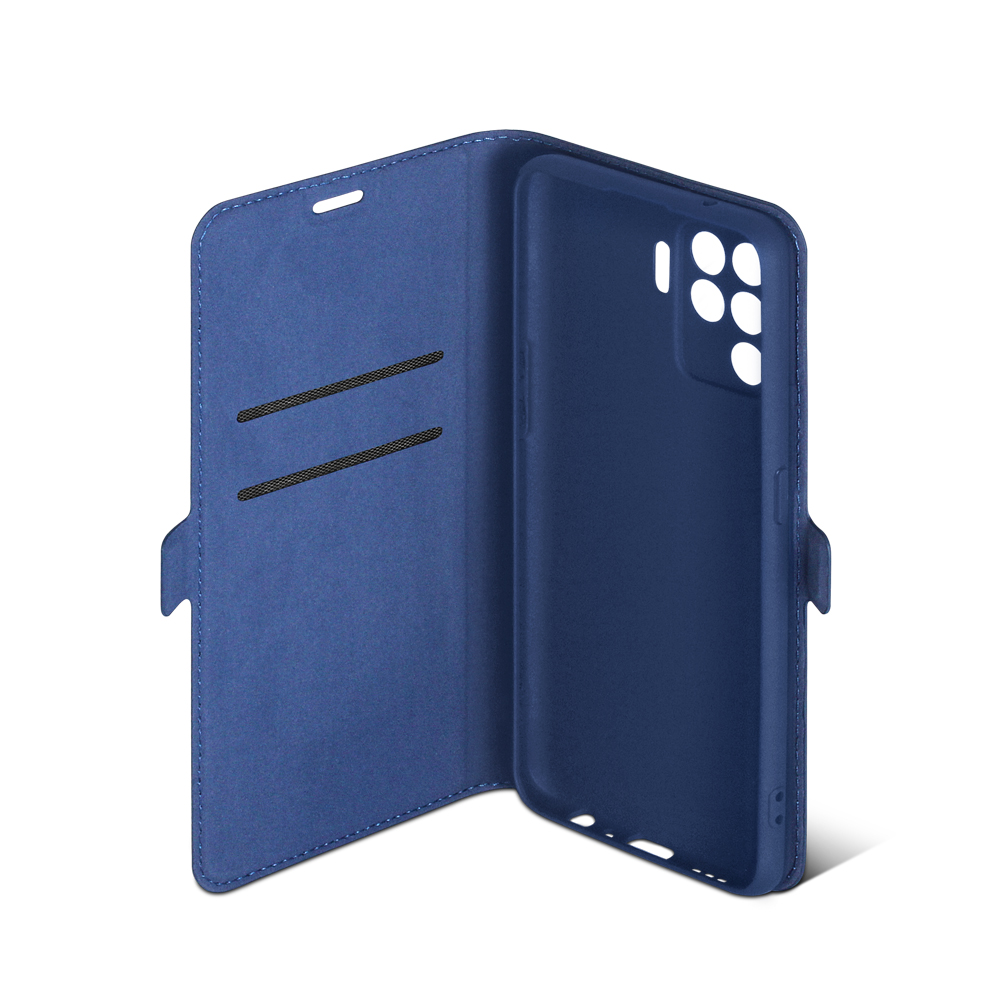 Чехол с флипом для Oppo Reno 5 Lite DF oFlip-16 (blue)