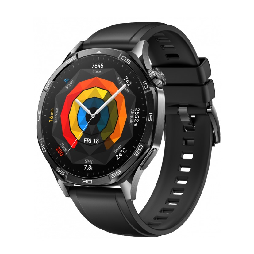 Смарт-часы HUAWEI WATCH GT 5 46mm Черный ремешок из фторэластомера