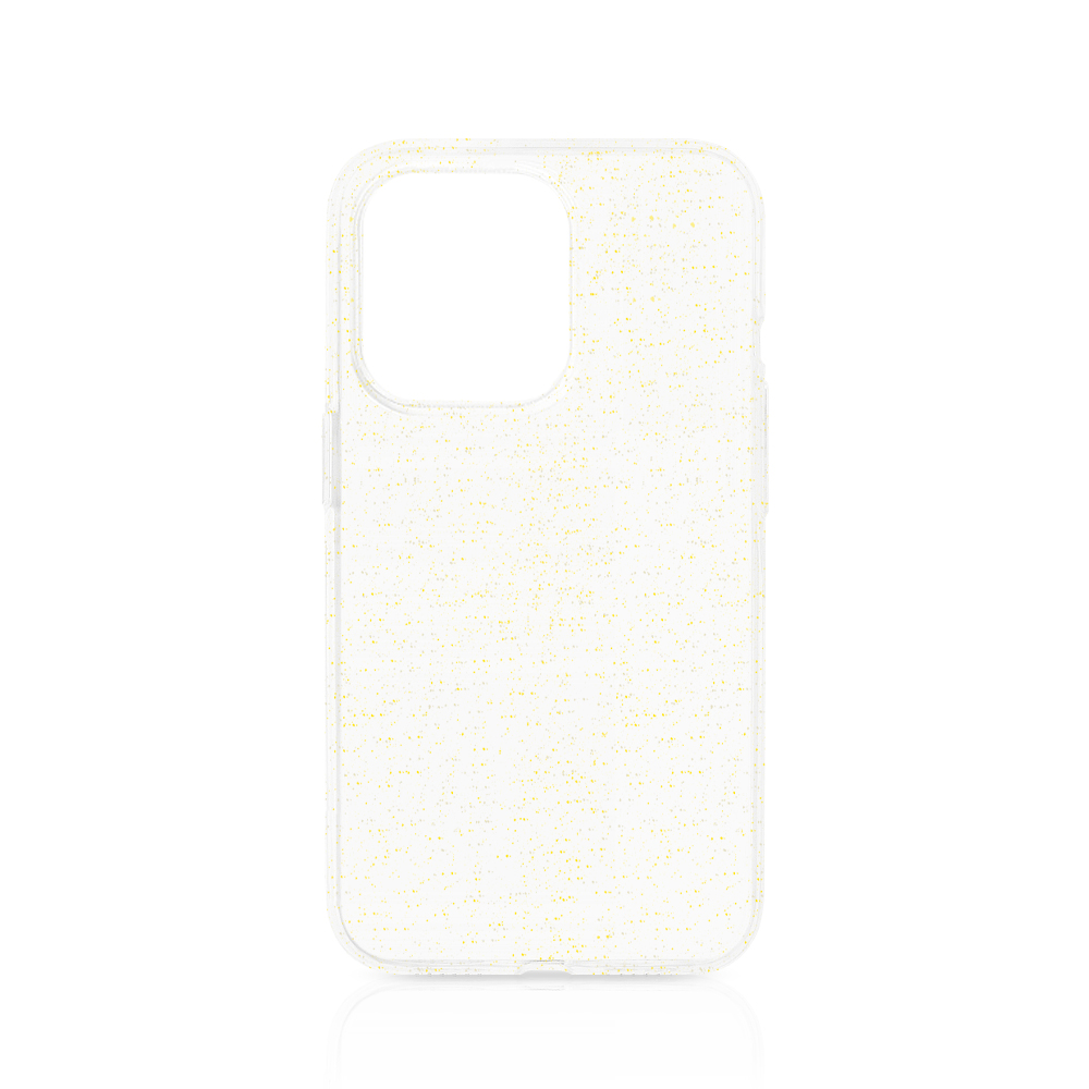 Силиконовый чехол с блестками для iPhone 13 Pro DF