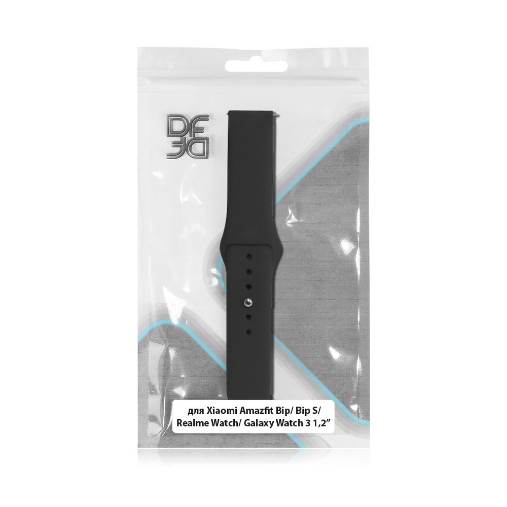 Универсальный классический ремешок 20 мм DF xiClassicband-01 (black)
