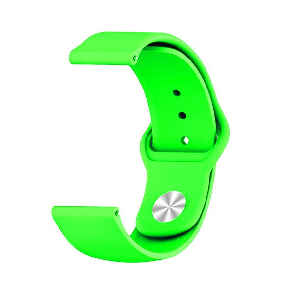 Сменный силиконовый браслет 22мм (Салатовый)