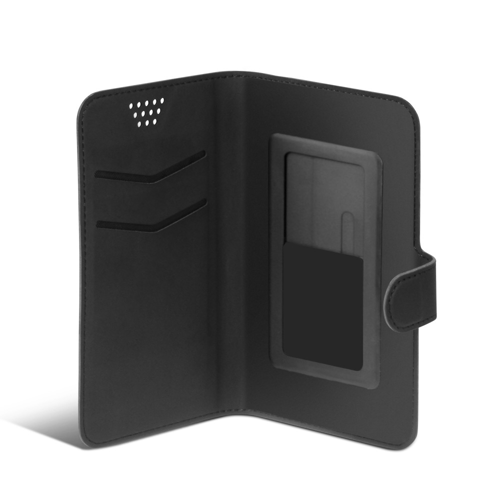 Универсальный чехол с флипом для смартфона с экраном 6”-6.3” DF (black)