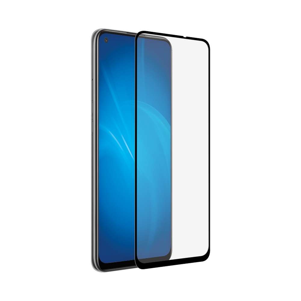 Закаленное стекло  для Realme 7 Pro DF (black)