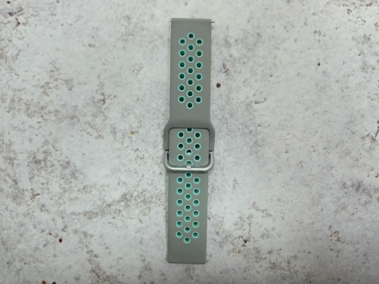 Ремешок Sport силиконовый 22мм (Gray Turquoise)