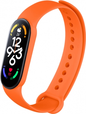 Оригинальный ремешок Xiaomi Smart Band 7 (Оранжевый)