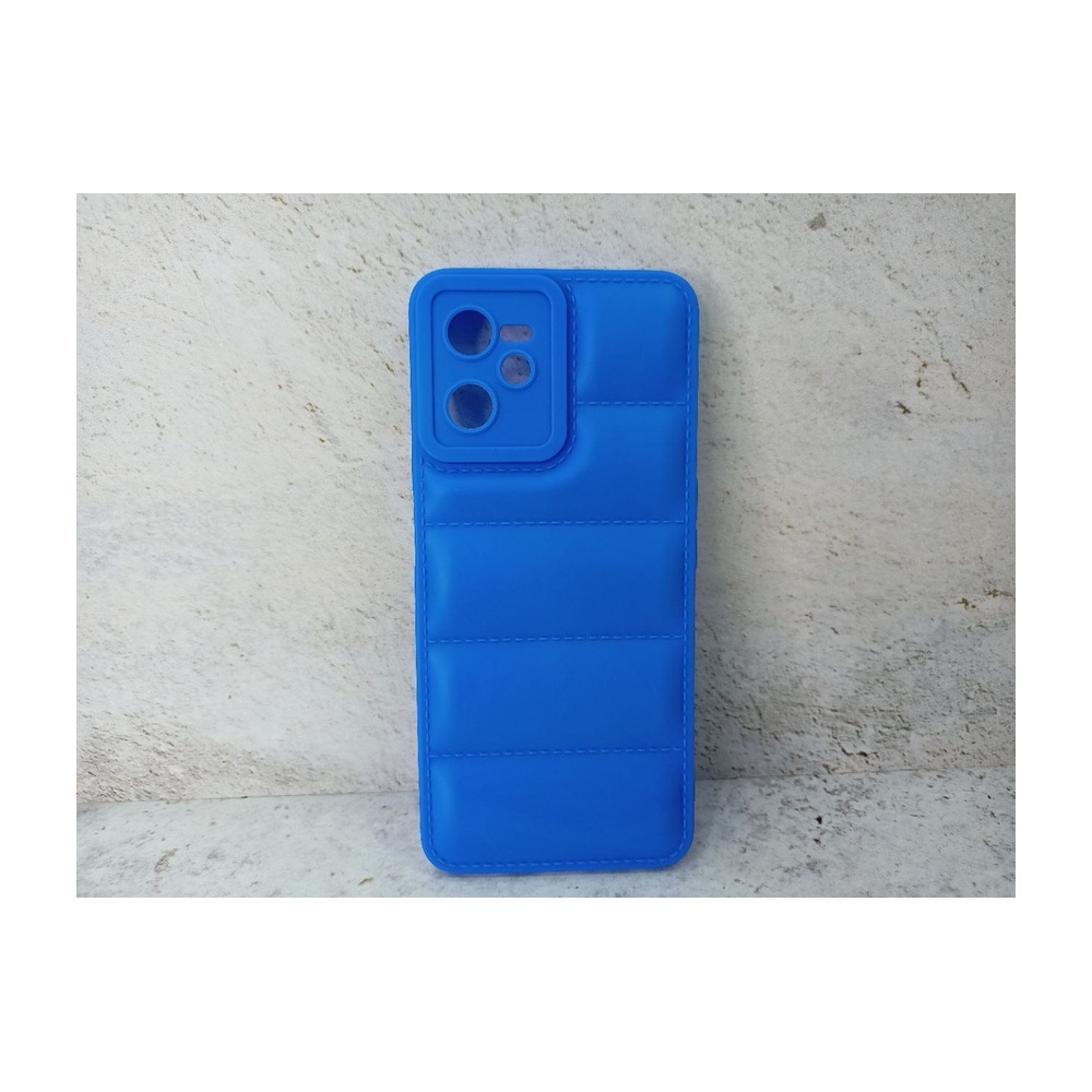 Силиконовый чехол (дутый) для Realme C35 DF rmJacket-03 (blue)
