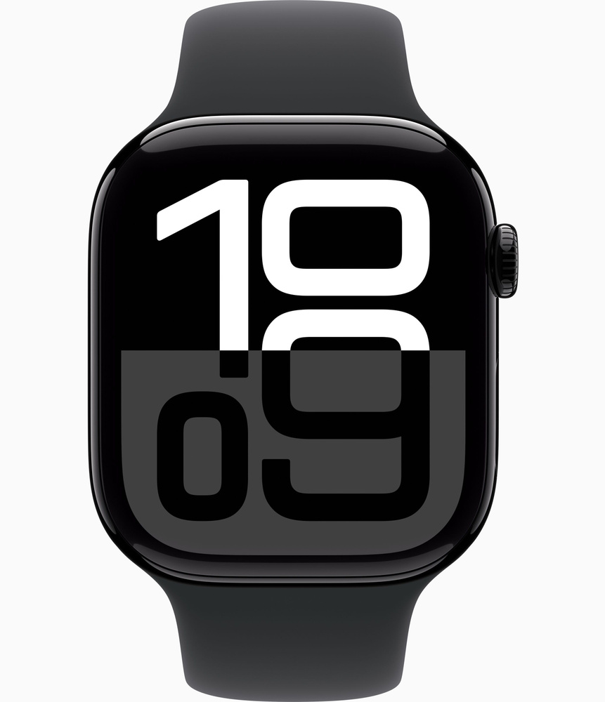 Apple Watch Series 10 42mm Jet Black Sport Band