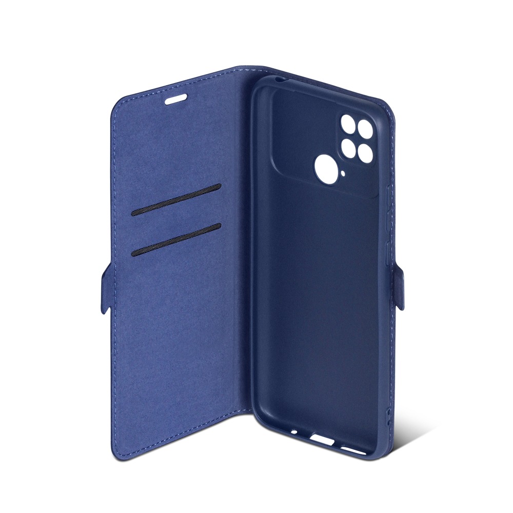Чехол с флипом для Poco C40 DF (blue)