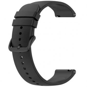 Ремешок силиконовый без кнопки 20 мм (Black)