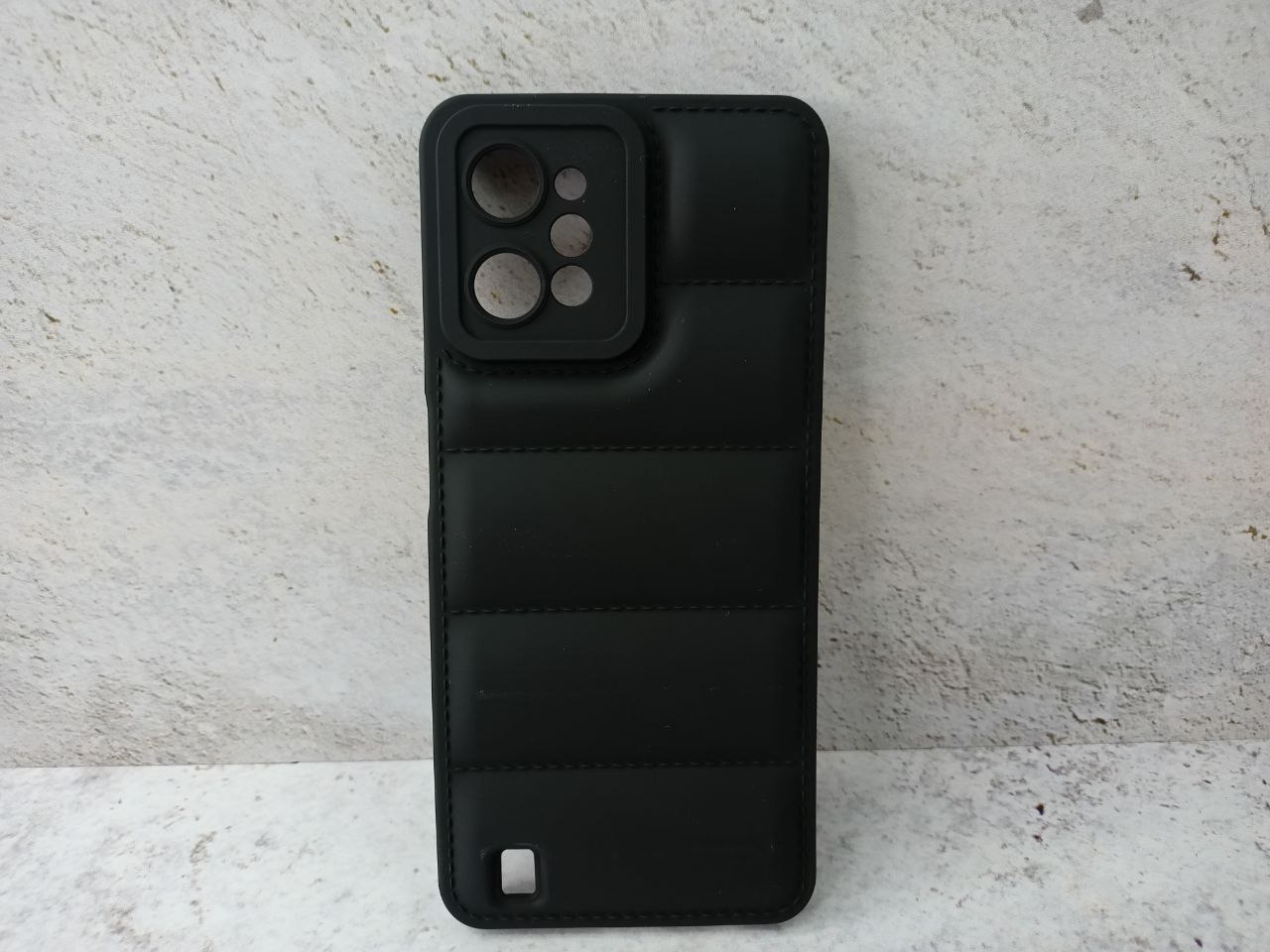 Силиконовый чехол (дутый) для Realme C31 DF rmJacket-02 (black)
