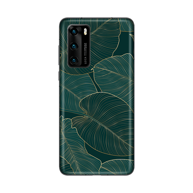 Защитная гидрогелевая плёнка (Зеленые листья)