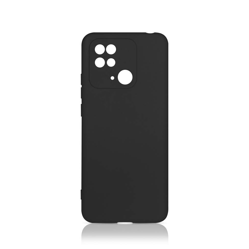Силиконовый чехол для Xiaomi Redmi 10C DF xiCase-64 (black)
