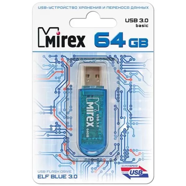 Флеш-накопитель Mirex ELF 64Gb
