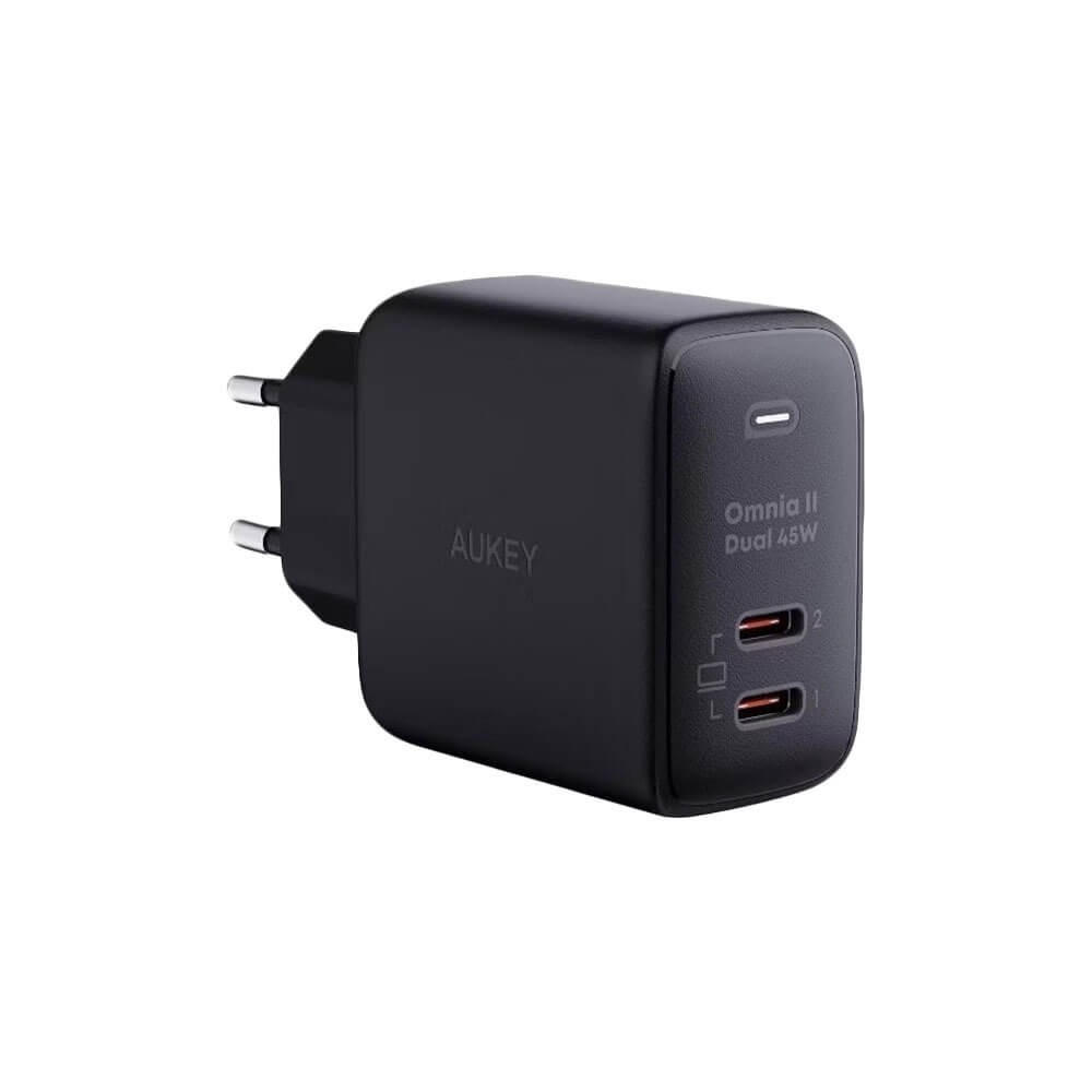 Зарядное устройство Aukey Omnia II Duo 45W 2C Black