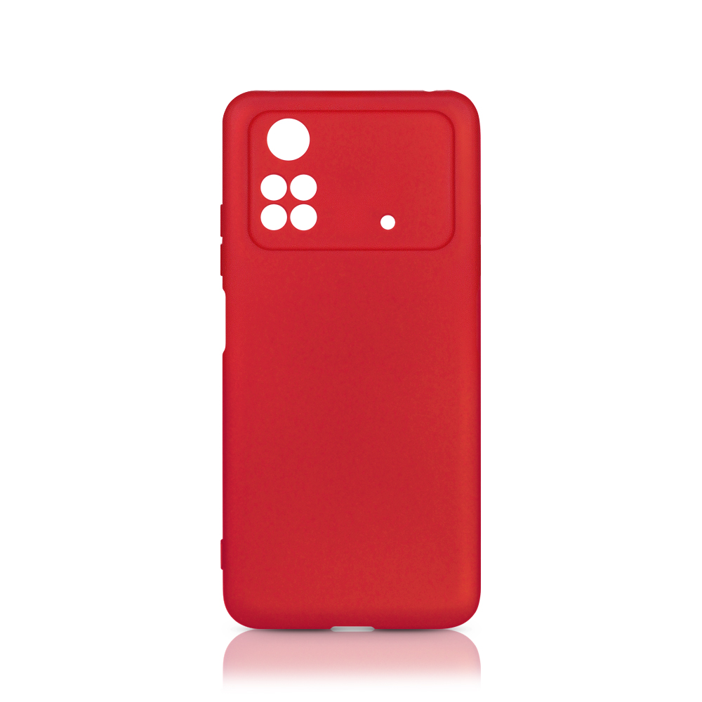 Силиконовый чехол для Poco M4 Pro (4G) DF poCase-03 (red)