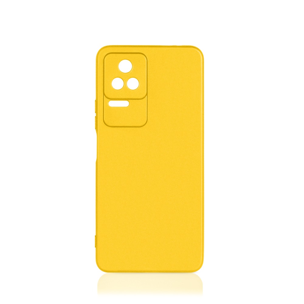 Силиконовый чехол для Poco F4 (5G) DF (yellow)