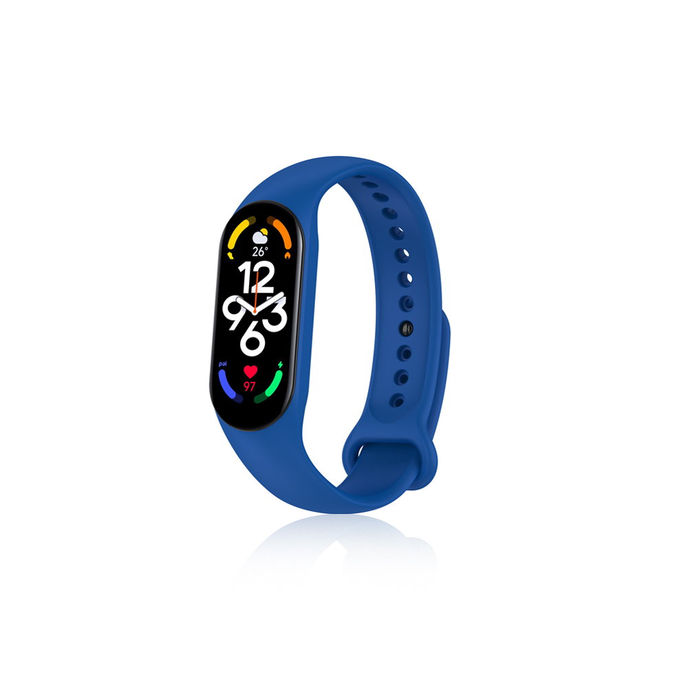 Ремешок классический силиконовый для Xiaomi Mi Band 7/Smart Band 7 DF