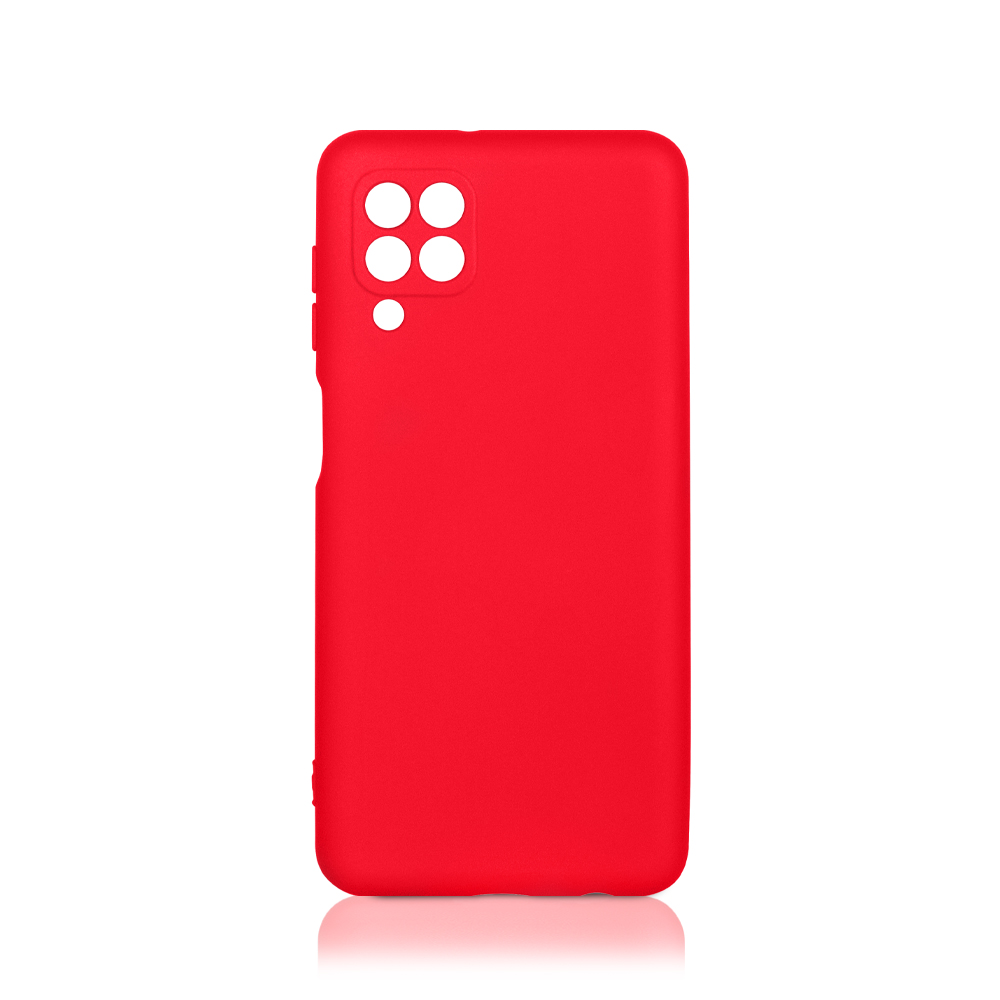 Силиконовый чехол с микрофиброй для Samsung Galaxy M32 DF (red)
