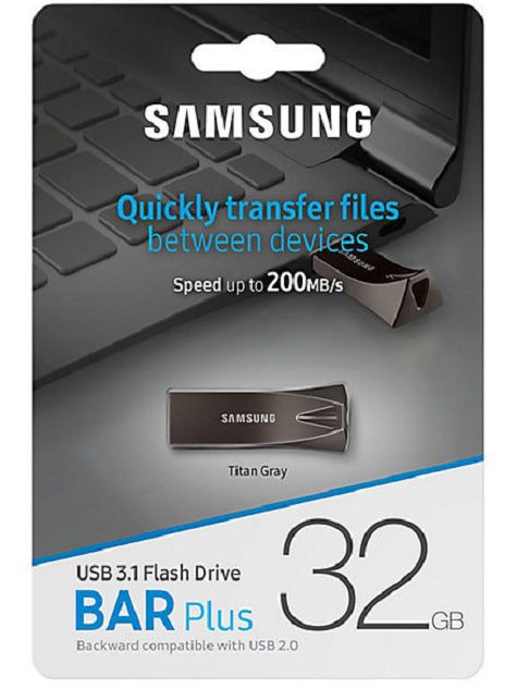Флэш-накопитель Samsung BAR Plus USB 3.1 32Gb