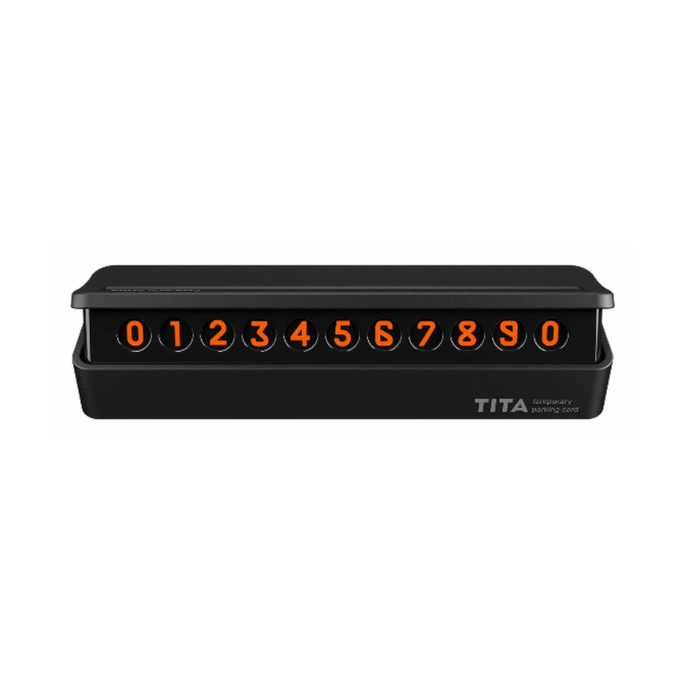 Парковочная автовизитка BCASE TITA Temporary Parking Card Black