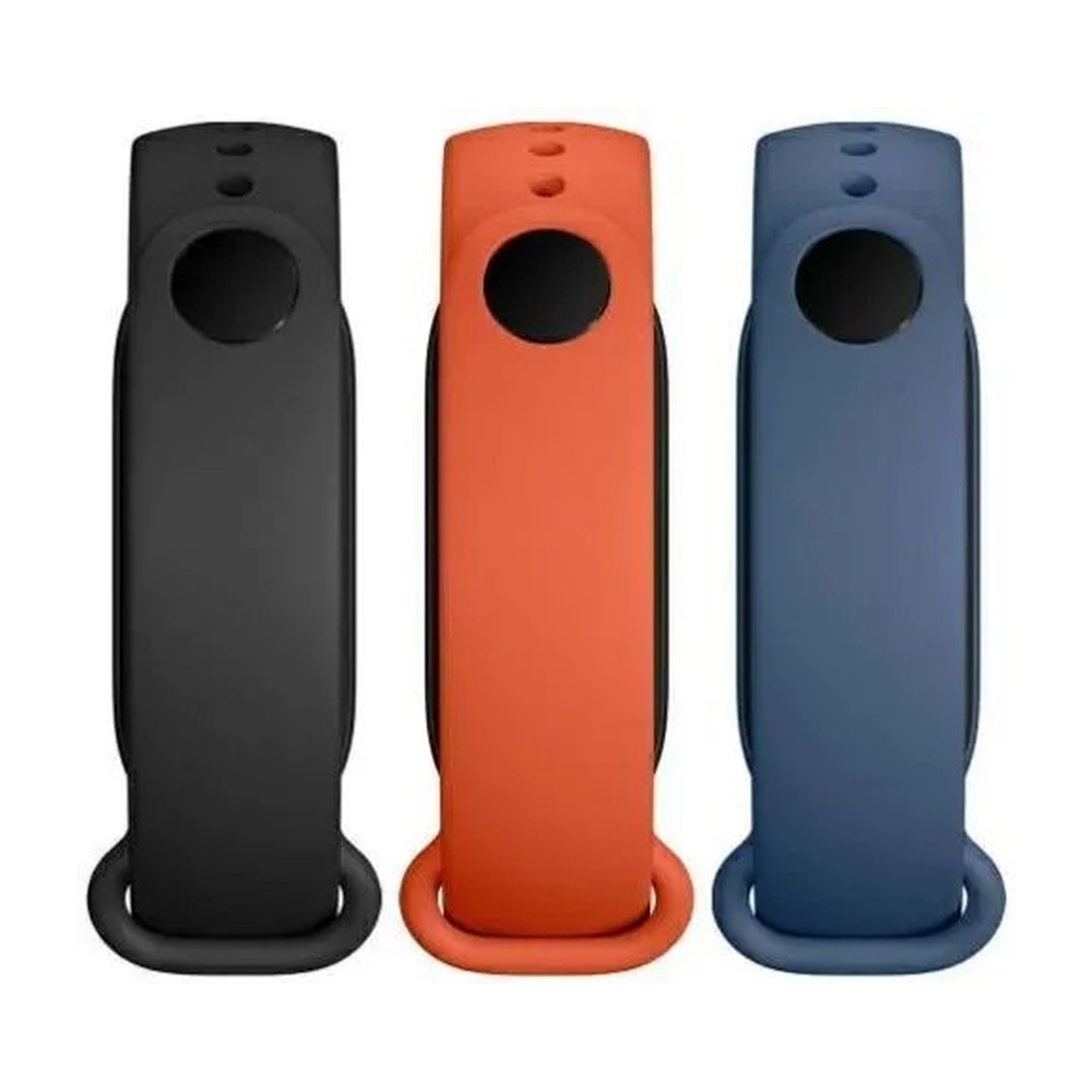 Ремешок Xiaomi BHR5134GL для Xiaomi Mi Band 6, черный/оранжевый/синий