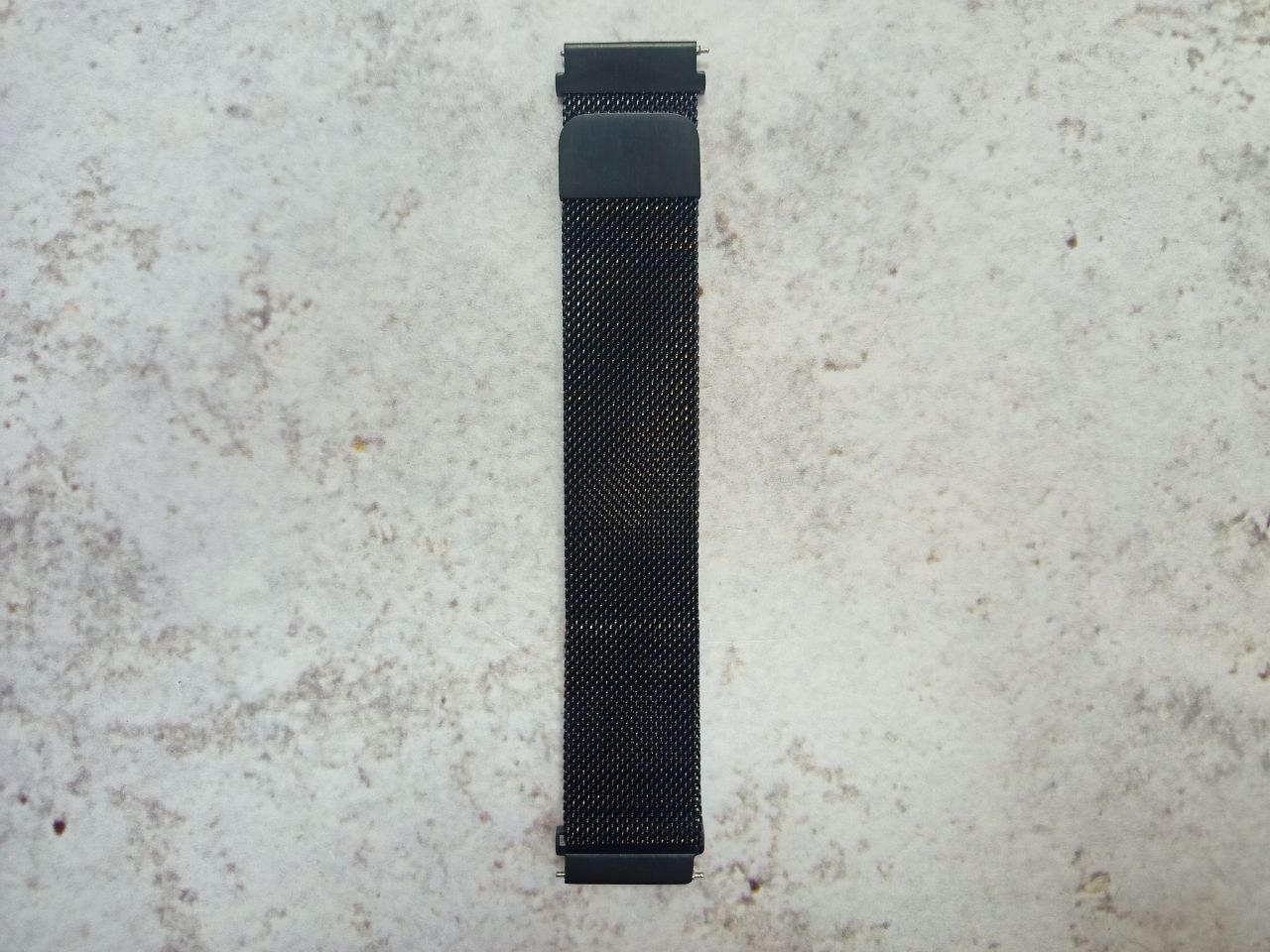 Ремешок миланский металлический 20мм (Black)