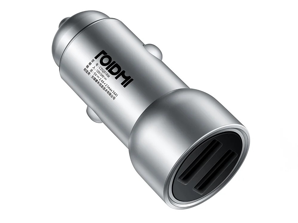 Автомобильное зарядное устройство Roidmi Metal Car Charger