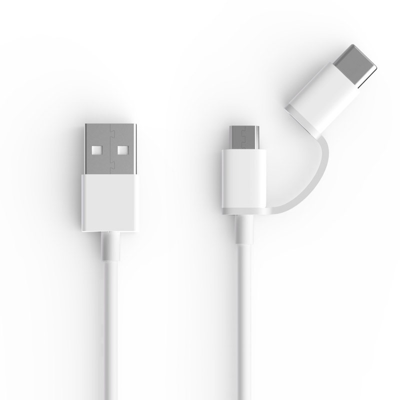 Кабель 2in1 USB Type-C/Micro ZMI AL501 100см