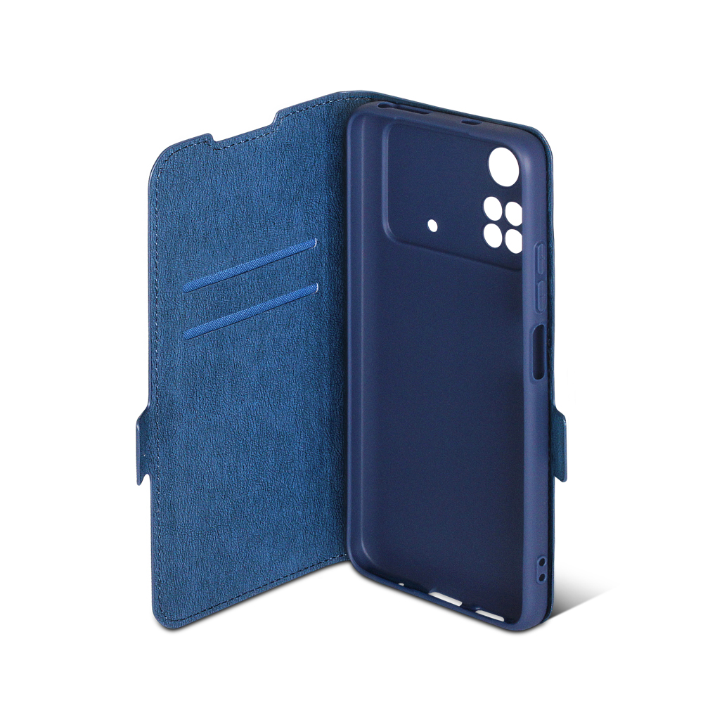 Чехол с флипом для Poco M4 Pro (4G) DF poFlip-06 (blue)