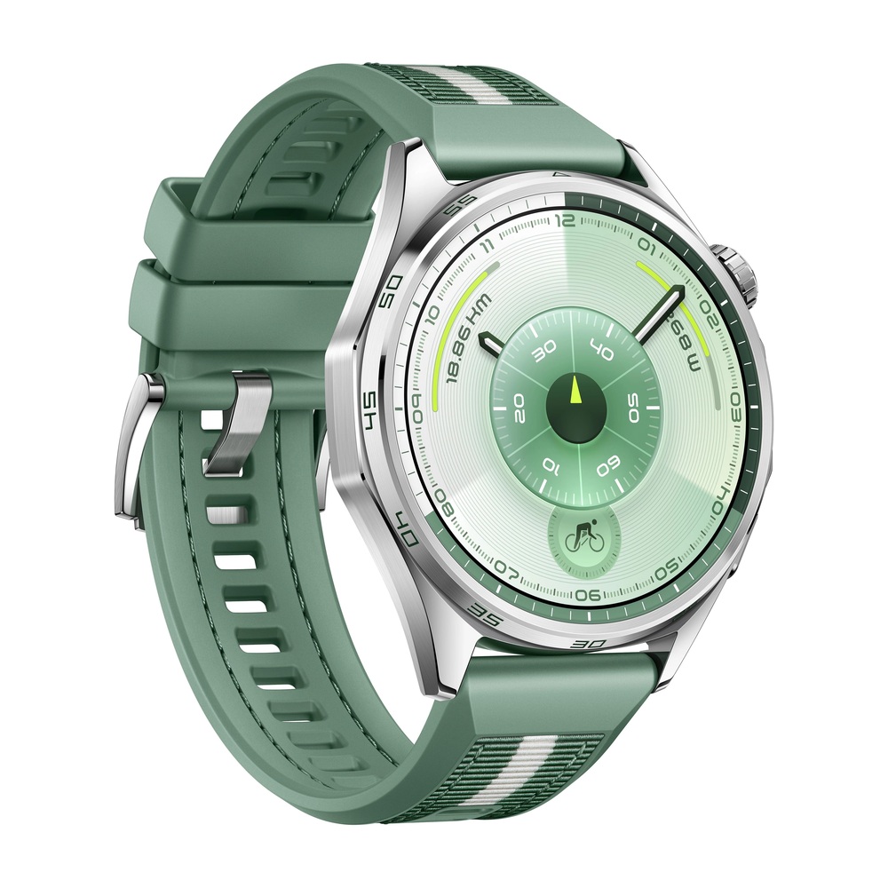 Смарт-часы HUAWEI WATCH GT 6 46mm Зеленый плетеный ремешок