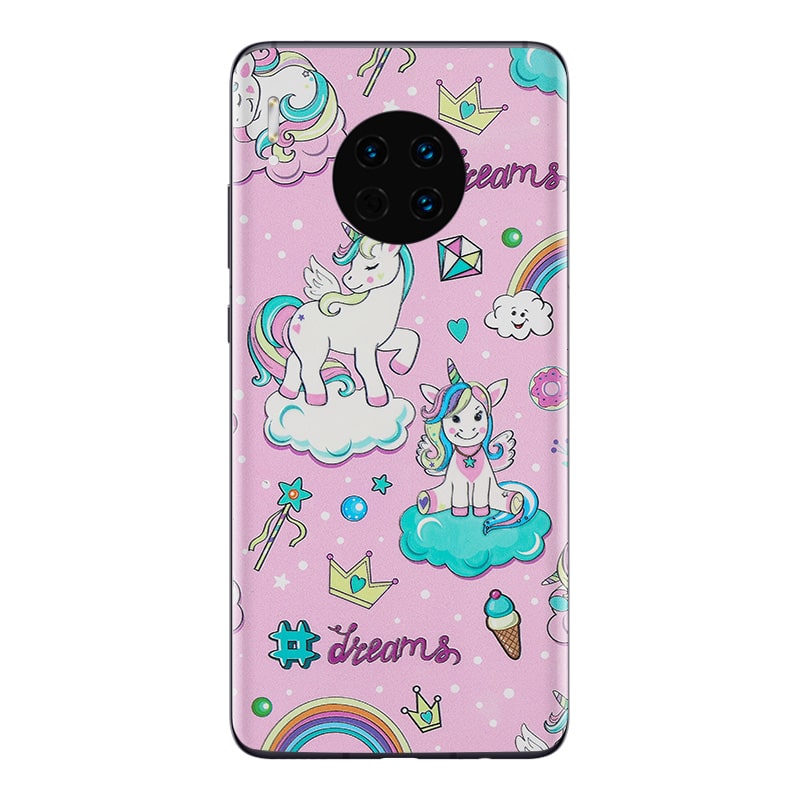 Защитная гидрогелевая плёнка (Розовая, единорог)