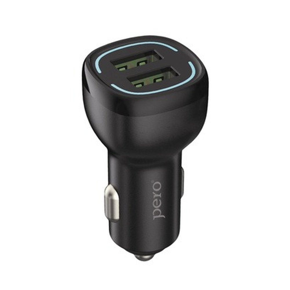 Автомобильное зарядное устройство PERO AC04 2USB 2.4A AUTOMAX, черное