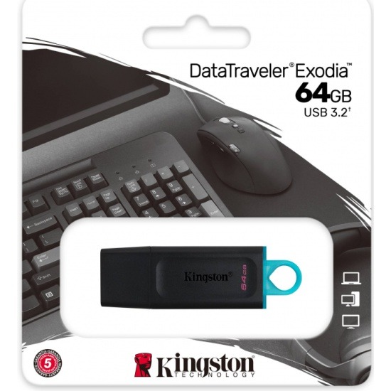Флеш-накопитель Kingston DataTraveler Exodia, 64 ГБ